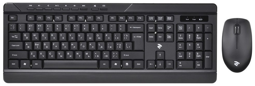 Клавиатура 2E MK410MWB черный + мышь
