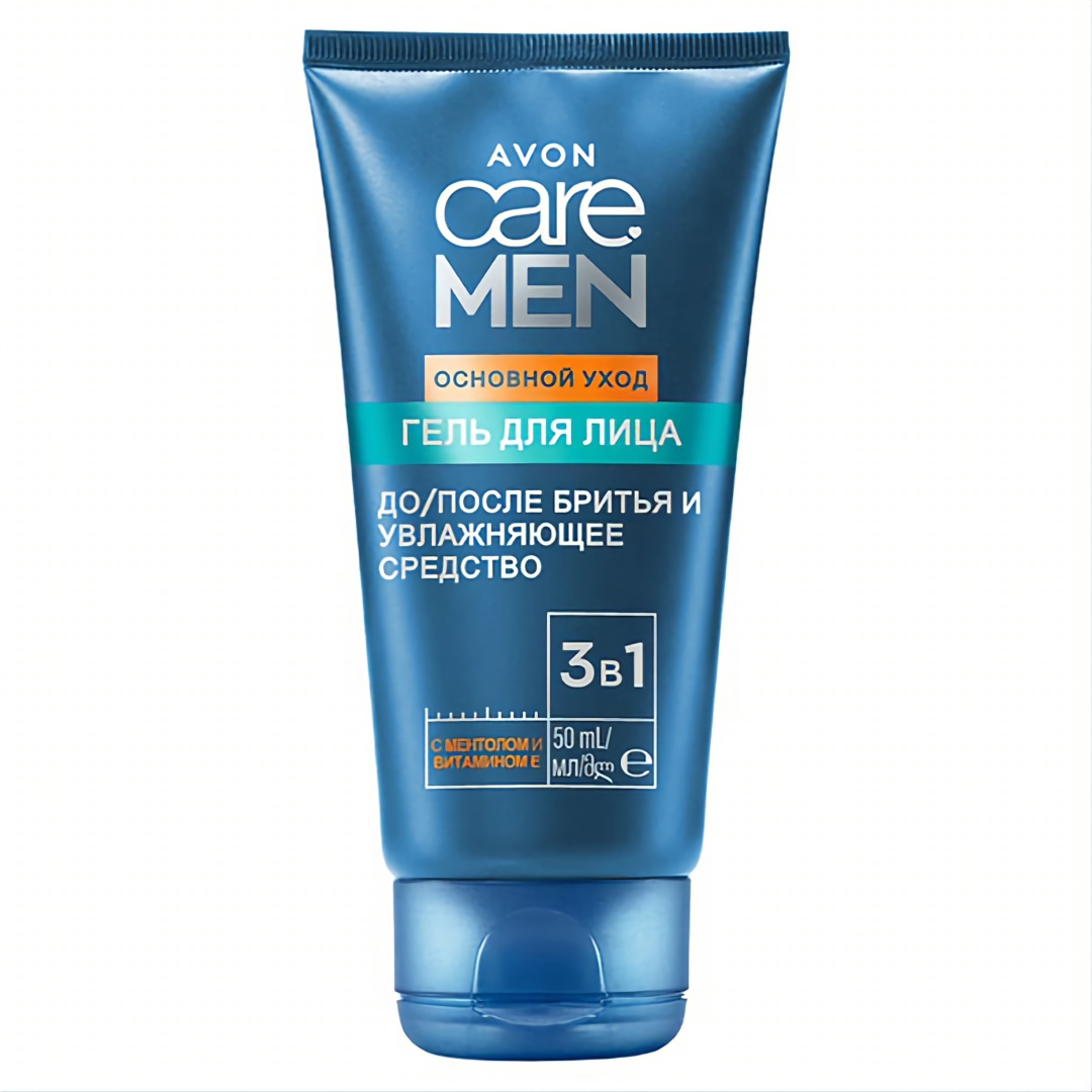 Avon Основной уход 3в1 гель до бритья, после бритья 50 мл