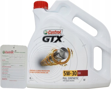 Синтетическое Castrol GTX 5W-30 4 л