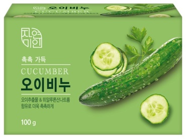Кусковое мыло туалетное Mukunghwa Fresh Огуречный 100 г