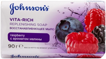 Кусковое мыло туалетное Johnsons Vita Rich 90 г