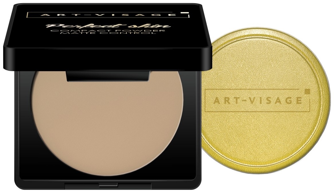 Пудра Art-Visage Perfect skin Compact Powder сухая №214 темно-бежевый