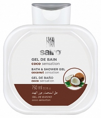 Sairo Bath&shower Gel Coconut с ароматом Кокоса гель-пена 750 мл