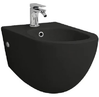 AV2100MatteBlack Биде подвесное (с креплениями), черное - артикул K0000036691