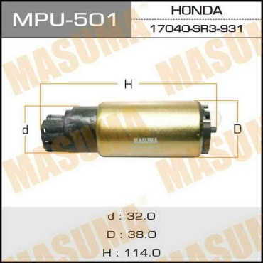Топливный насос MASUMA MPU-501