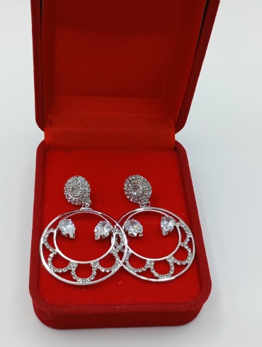 Серьги FASHION бижутерный сплав, кристалл