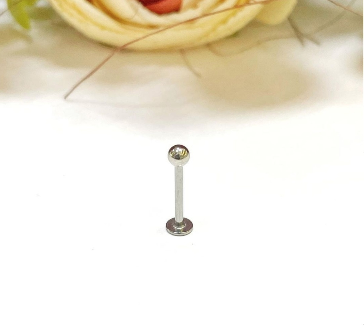 Лабрет Creo хирургическая сталь, без вставок, 1.2*10mm мм