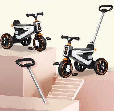 Трёхколёсный велосипед TOIMOYS Toimoys A001 белый, черный
