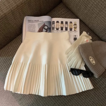 Плиссированная юбка Omg shop белый