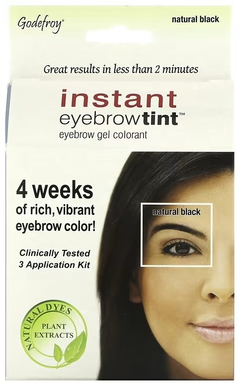 Godefroy Instant Eyebrow Tint краска для бровей Natural Black 3 мл