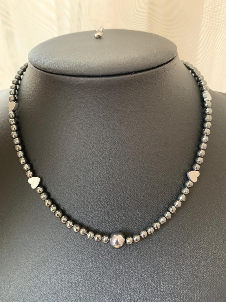 Чокер HandMade длина 37 см гематит гематит