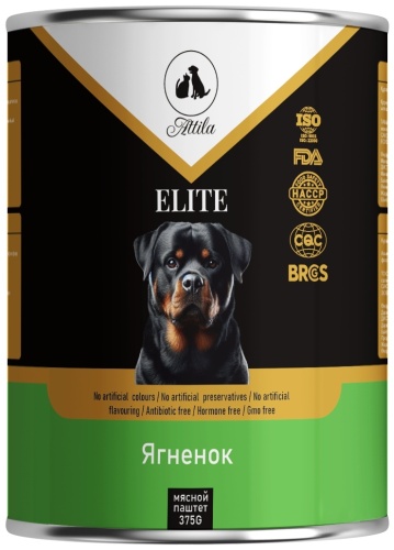 ATTILA ELITE Ягненок паштет для всех пород 375 г 1 шт