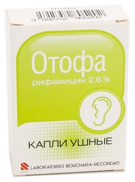 ОТОФА 2.6% 10мл капли уш