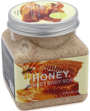 WOKALI скраб Honey для рук, для ног, для тела 350 мл