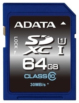 Карта памяти ADATA ASDX64GUI1CL10-R 64GB