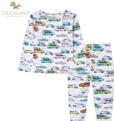 Пижама Colorland белый, мультиколор
