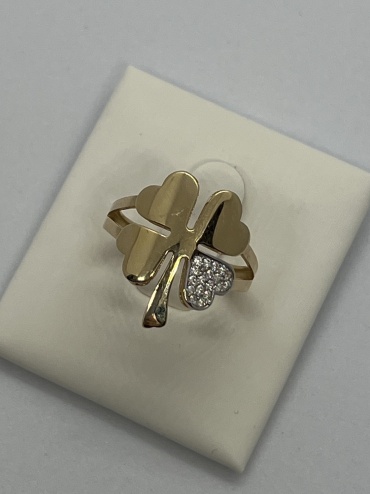Zhanar Gold 828292 размер 17 вес 2.51 г золото, фианит
