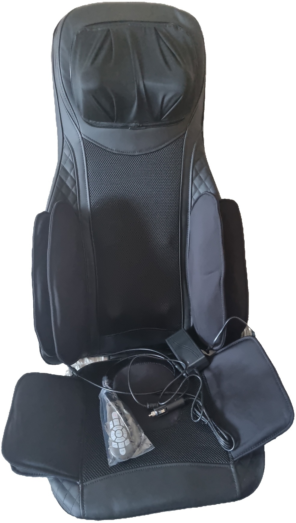 Массажер Samtech Pro 628J-3 накладка на спинку стула вибрационный, вакуумный, роликовый