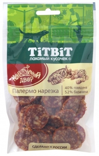 TiTBiT 021972 нарезка Палермо говядина, баранина 80 г