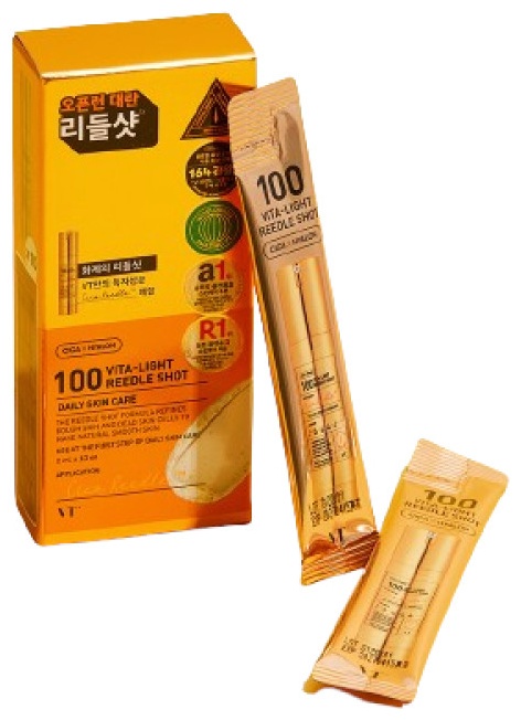 VT Cosmetics сыворотка Vita-Light Reedle Shot 100 для лица 10 шт по 2 мл, фото 2