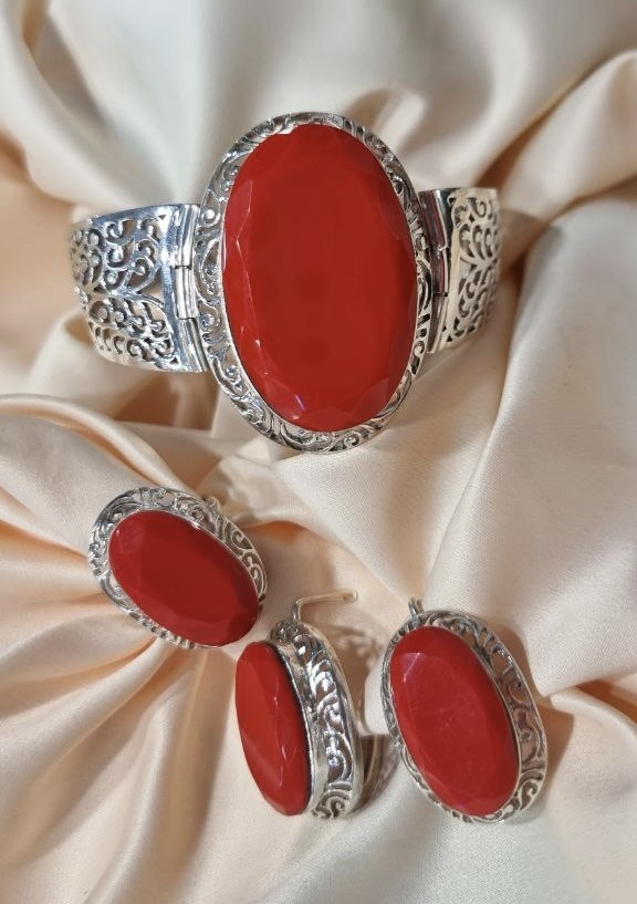 Splendore Collection DI00016S вес 70 г серебро, коралл