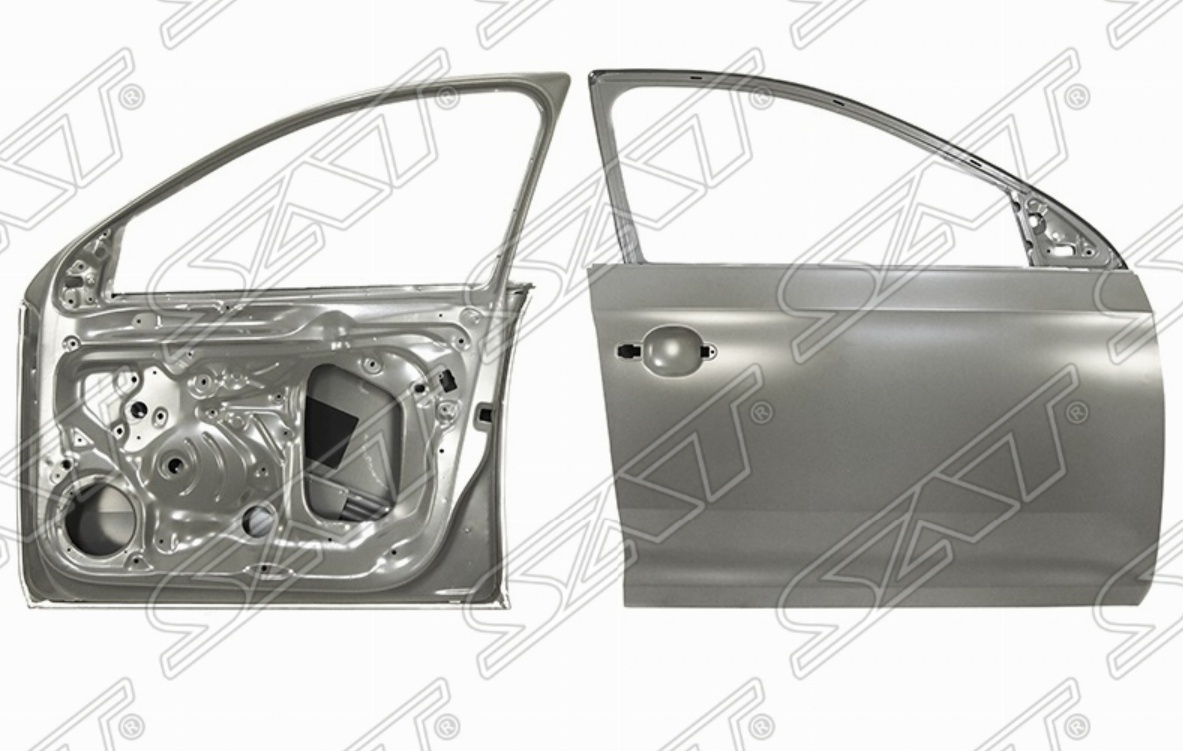Дверь SAT передняя правая STSDR10401 для Skoda Rapid/ Volkswagen Polo 2012-2022