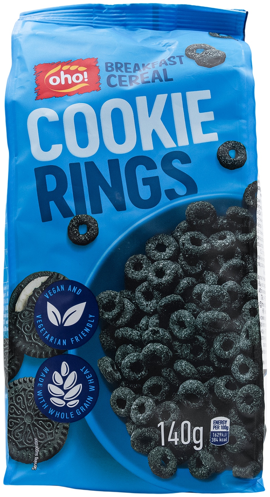 OhO! готовый завтрак Cookie rings шоколадные колечки 140 г