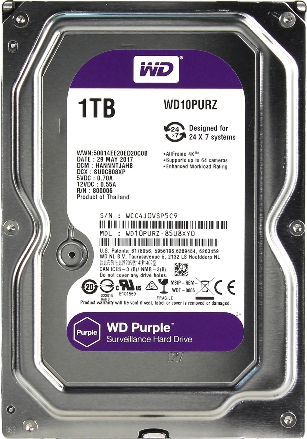 Жесткий Диск Wd Purple Wd10purz Купить