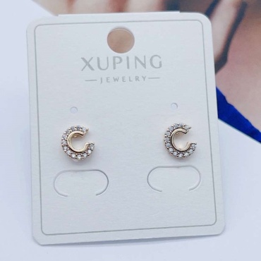 Серьги Xuping Jewelry бижутерный сплав, ювелирный сплав, медицинское золото, кристалл