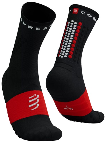 Носки Compressport 1 пара черный, красный T2 (39-41)
