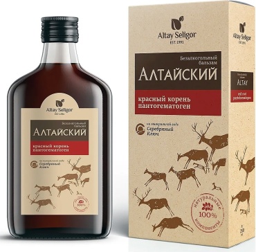 Altay Seligor с красным корнем и пантогематогеном бальзам 250