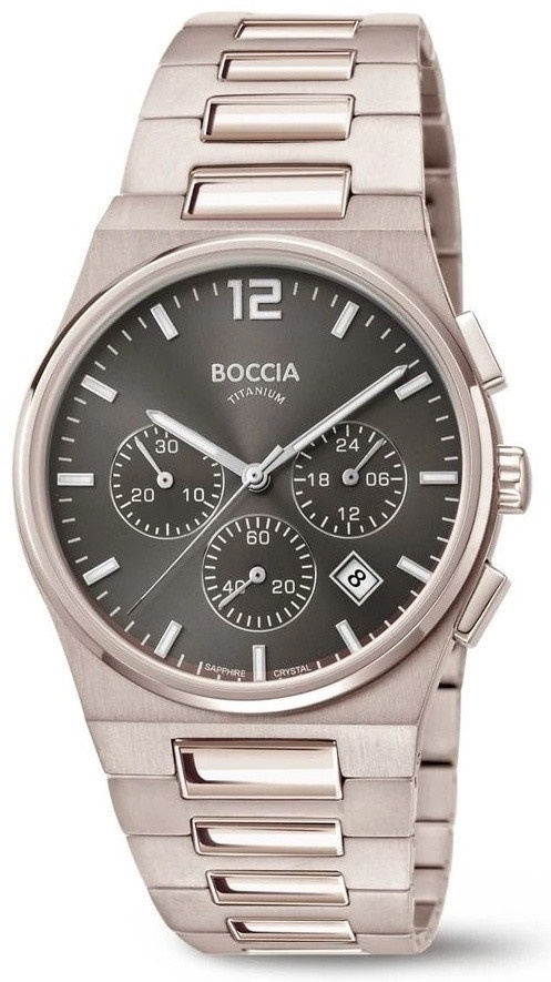 Кварцевые Boccia Titanium 3741-02C титан