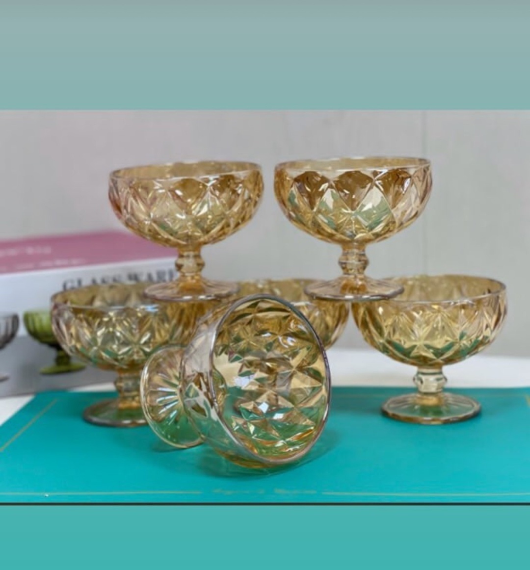 GLASS WARE креманка 78909254 фигурная 6 шт, стекло