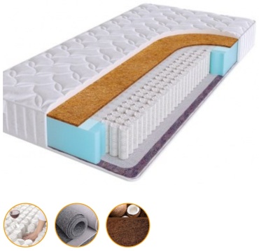 Матрас EcoSon EcoSon Premium Popi, 185x200x16 см