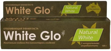 White Glo зубная паста Natural White 100 мл