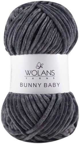 Моток WOLANS Bunny Baby 10009 графит 120 м 100 г