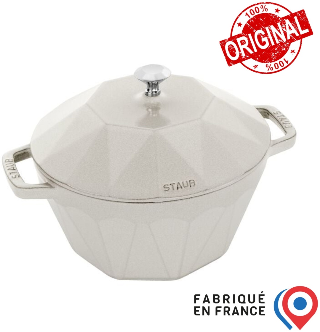 Кастрюля 2.7 л, Staub France Diamond 22 см чугун