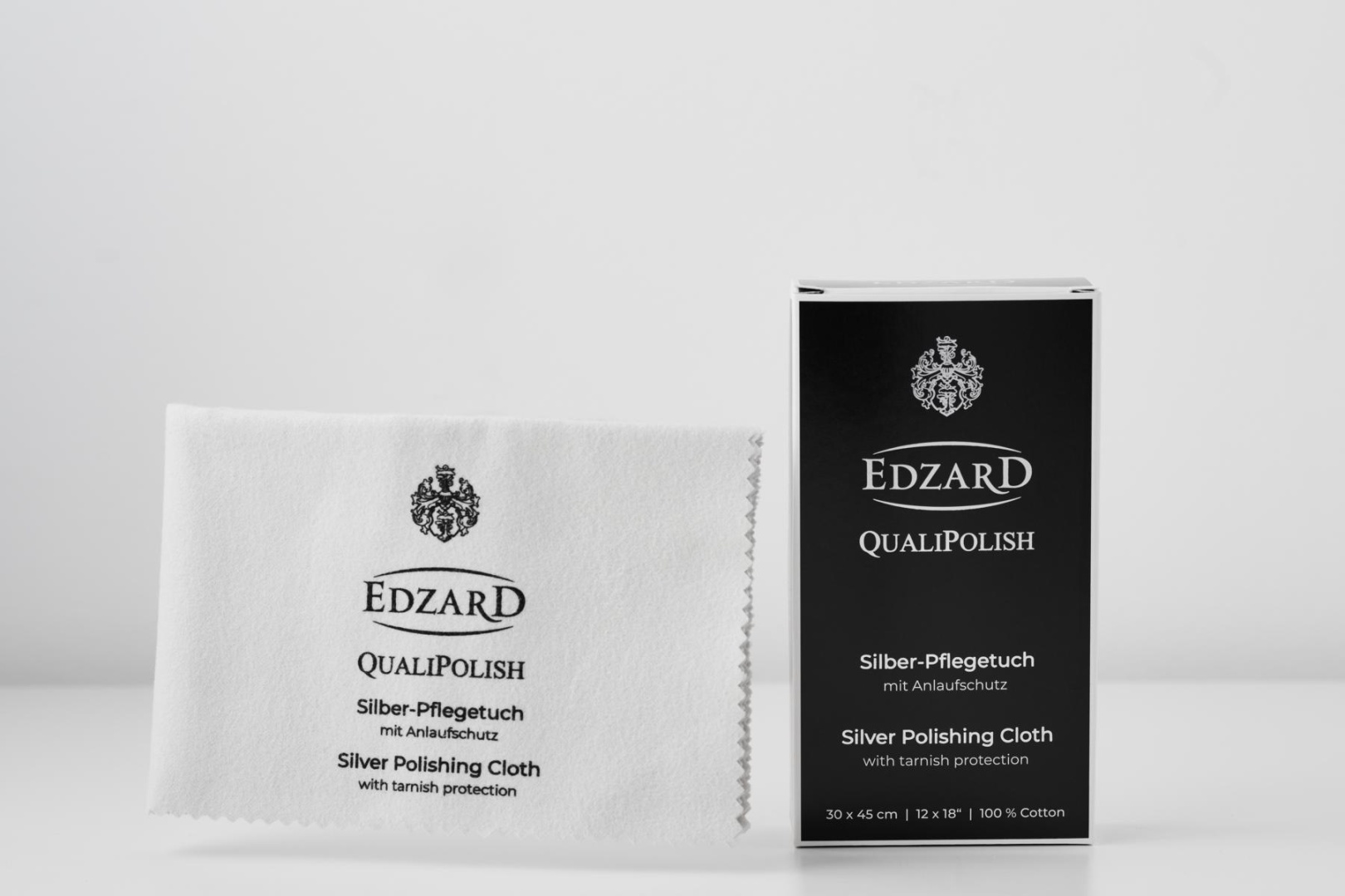 Тряпка для металлических поверхностей Edzard QualiPolish 1 шт, вискоза
