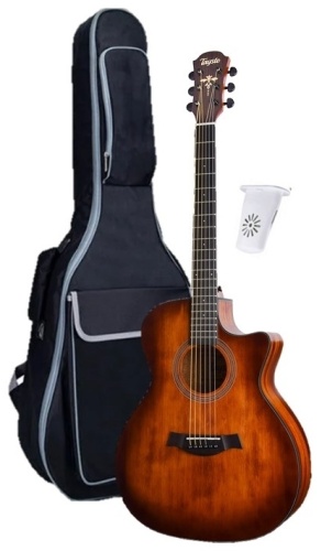 Гитара акустическая Tayste TS-62 SB Matt Solid коричневый, черный, оранжевый