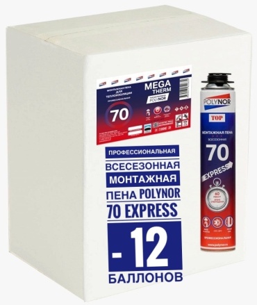 Polynor пена 70 Express, 750 мл 12 шт