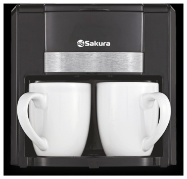 Кофеварка Sakura SA-6110BW черный