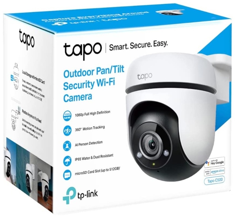 Купить TP-LINK камера видеонаблюдения Tapo C500, 2 Мпикс расширение ...