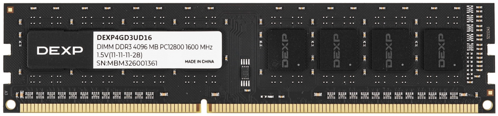 Оперативная память DEXP DEXP4GD3UD16 4 Гб