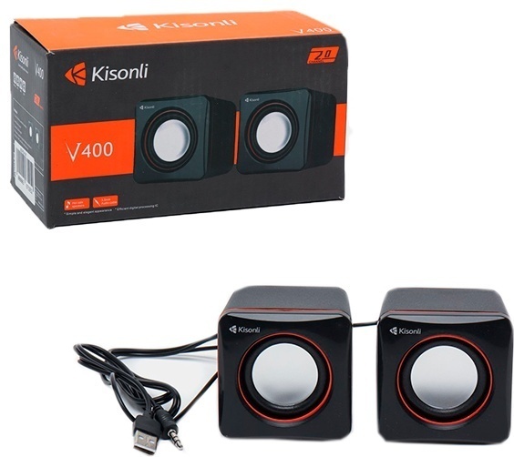 Компьютерные колонки Kisonli V400 черный