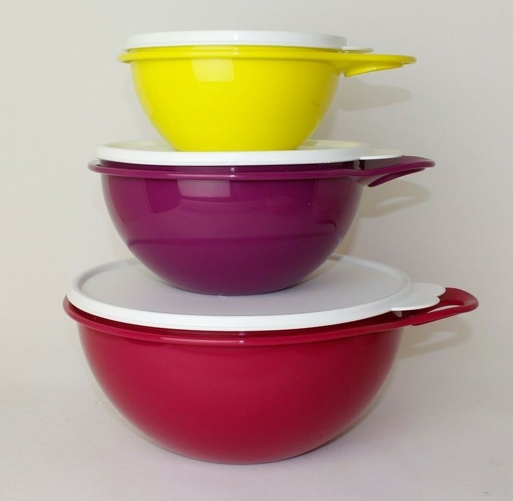 Купить Набор мисок Tupperware Милиан 22 см пластик, 3 шт в Алматы ...