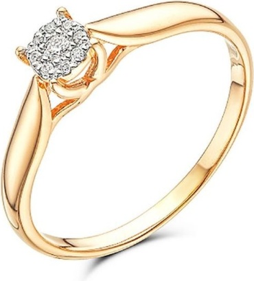 Kari jewelry b21010G0 размер 18 вес 1.6 г золото, бриллиант