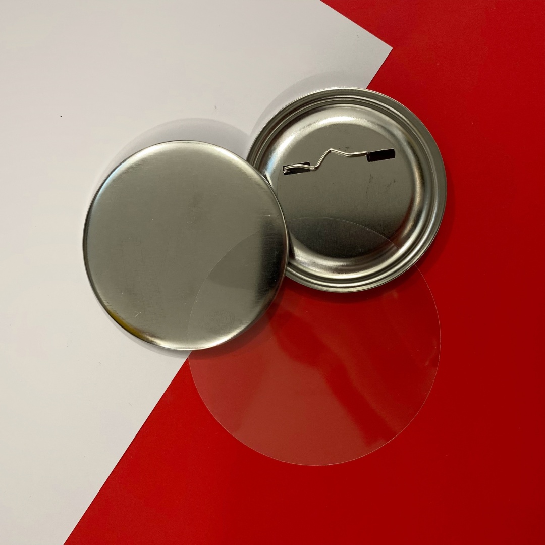 Заготовки для значков 58-100, 100 шт, 5.8x5.8 см, металл
