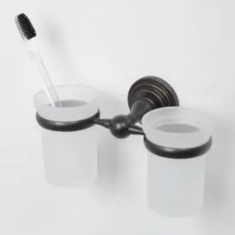 WasserKRAFT стакан К-7328D 2 шт, металл, стекло