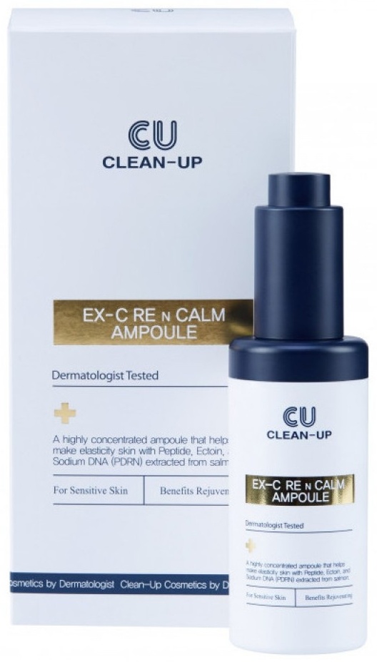 CU Skin сыворотка-концентрат lean-Up Ex-C Re N Calm Ampoule для лица 30 мл