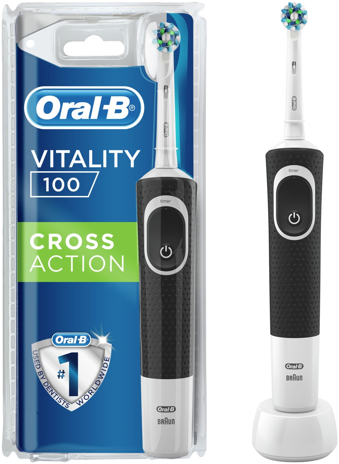 Oral-B механическая Vitality D100 черный